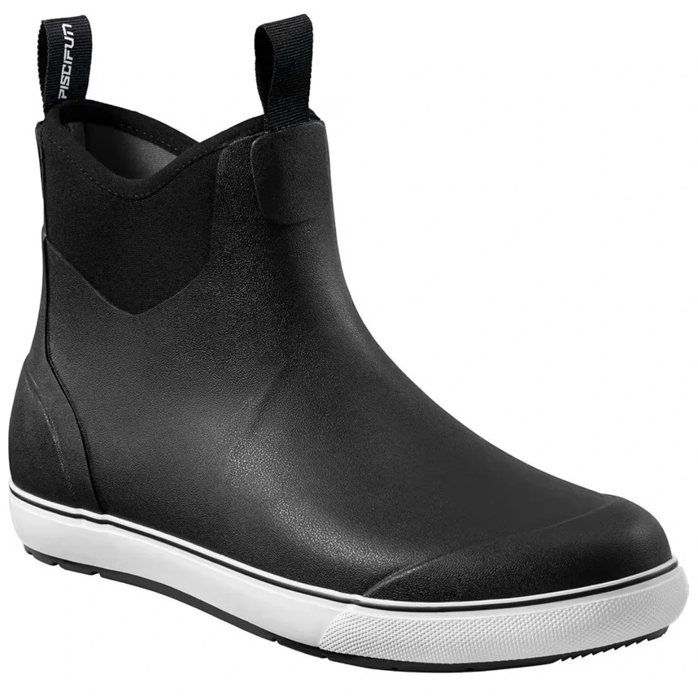 Piscifun Men's Deck Boots Waterproof Rain Boots Outdoor Rubber Fishing  Size 7